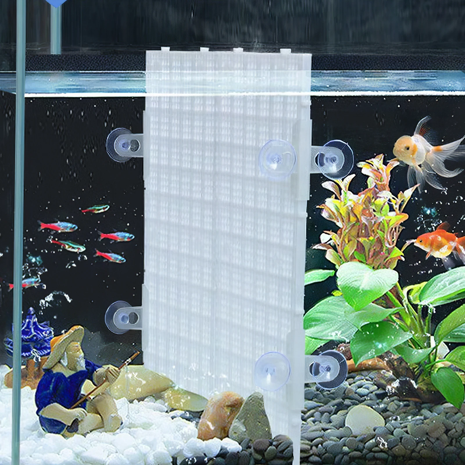 

Fish Tank Accessories Grid Plate Divider Isolation Board for Aquarium Reptile Basking Platform White Baby Fish Breeding