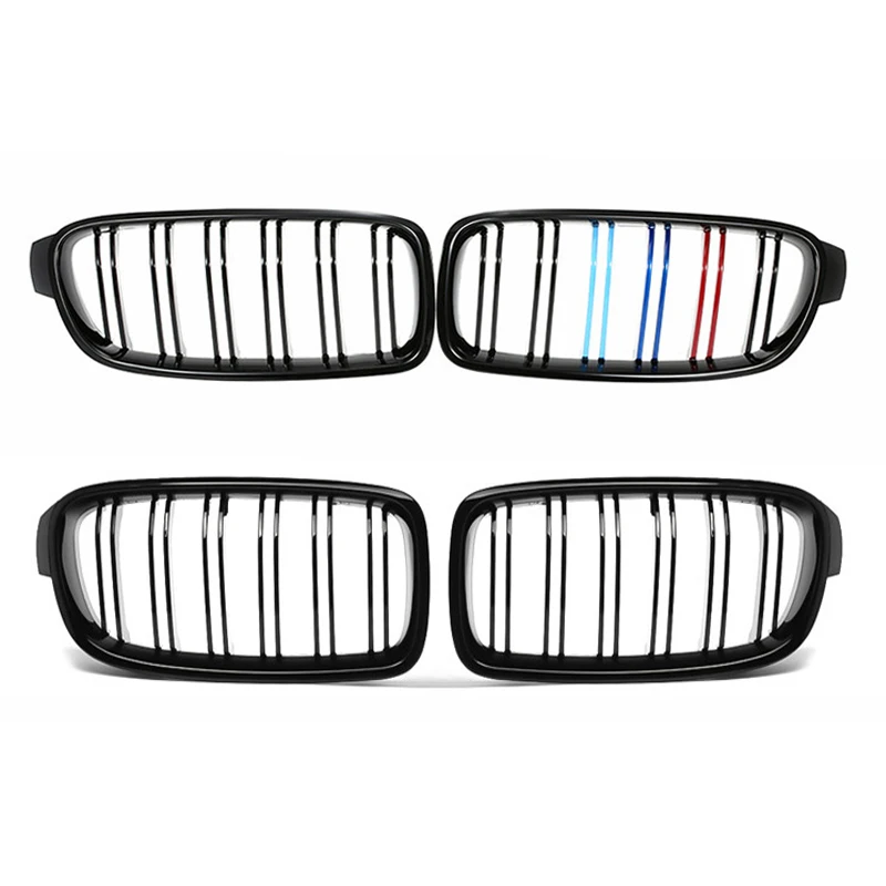 

Car Front Bumper Kidney Grille For BMW 3-Series F30 F31 F35 2012-2018 Gloss Black Racing Grills Car Accessories High Quality ABS