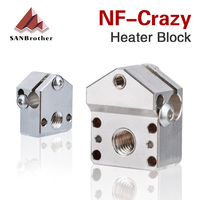 Top Quality Copper NF-Crazy Heater Block for 3D Printer NF-Crazy Hotend For Ender 3 Pro Alfawise