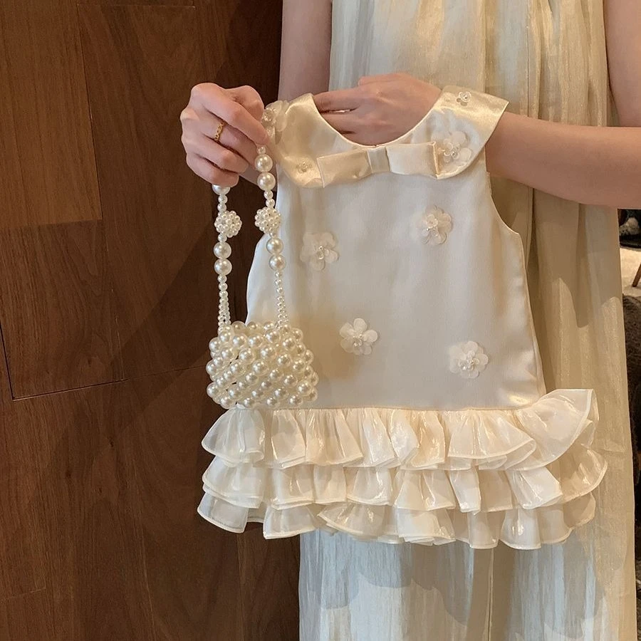Girls Princess Dress 2025 New Summer Fashion Toddler Baby Stylish Party Dress Simple comfortable and good-looking