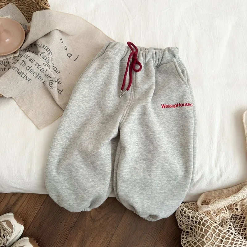 Bellbell 2026 Herbst Baby Jungen Jogginghose 1-8 Jahre Kinder Jungen Sporthose Winter Plus Samt Warme Kleinkind Jungen Hose – Detail 29