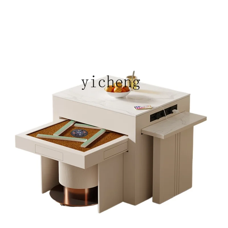 Mahjong Table Automatic Household Kitchen Island Dining Table Integrated Retractable Multifunctional living room decoration