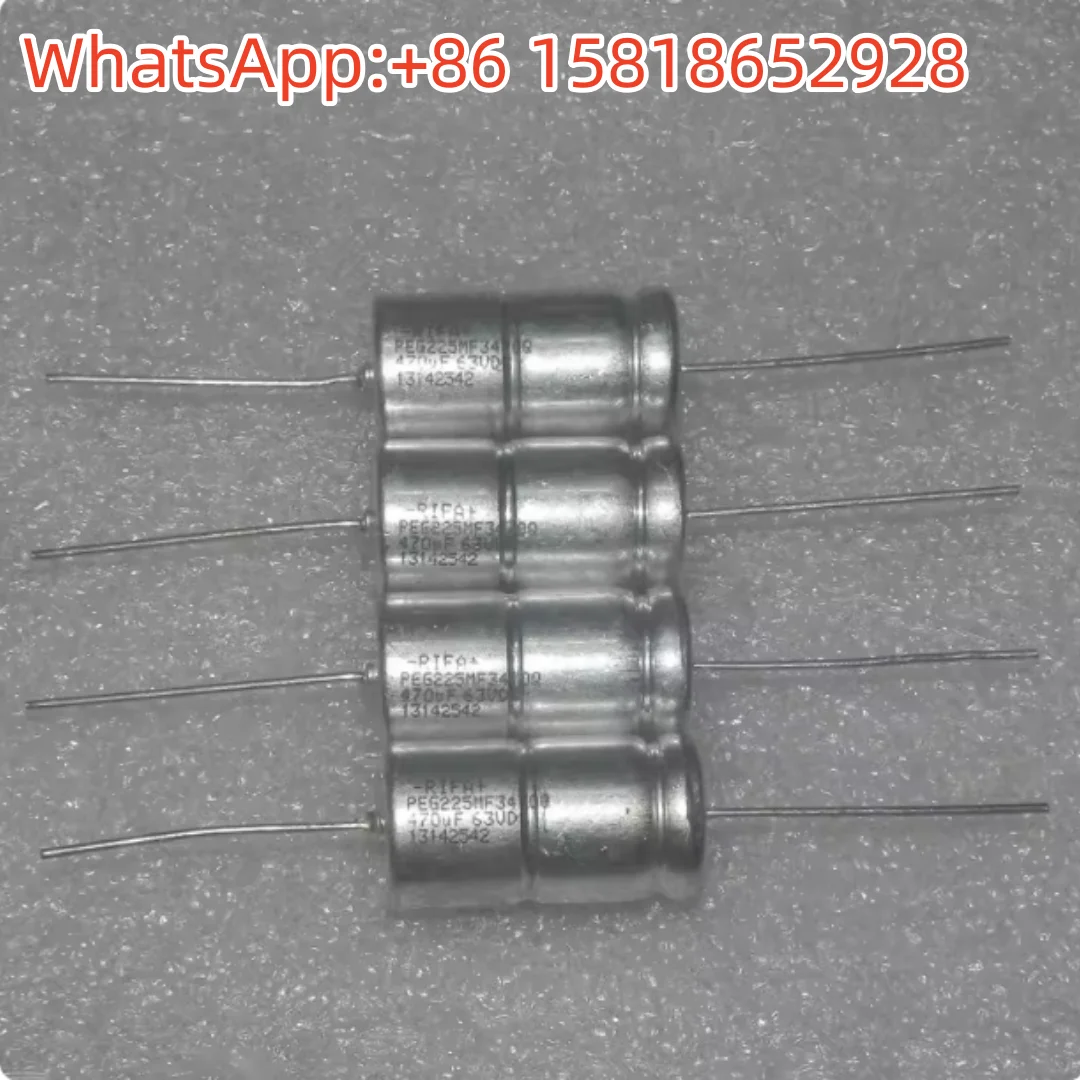 2pcs Copper Pin Old Model Swedish RIFA Lifa PEG225 63V470UF High-Temperature Axial Filter Electrolytic Capacitors