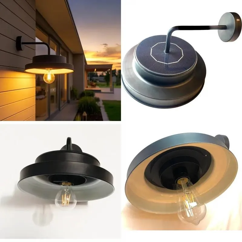 for Modern design LED IP65 outdoor solar barn light 2700K soft warm white light, Energy Saving Star certified, dimmable,