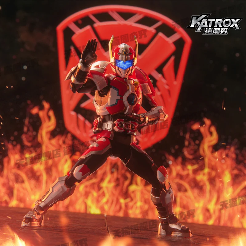 

AULDEY Armor Hero Kai Pin Xingtian Battle God Xingtian Фигурка двойной формы в сборе, Battle God Xingtian Logo/Eco-ABS