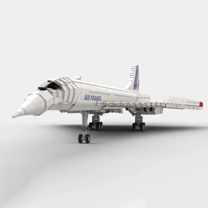 Militär modell Moc Bausteine 1:72 Maßstab Concorde Fighter Technologie modulare Blöcke Geschenke Weihnachts spielzeug DIY Sets Montage