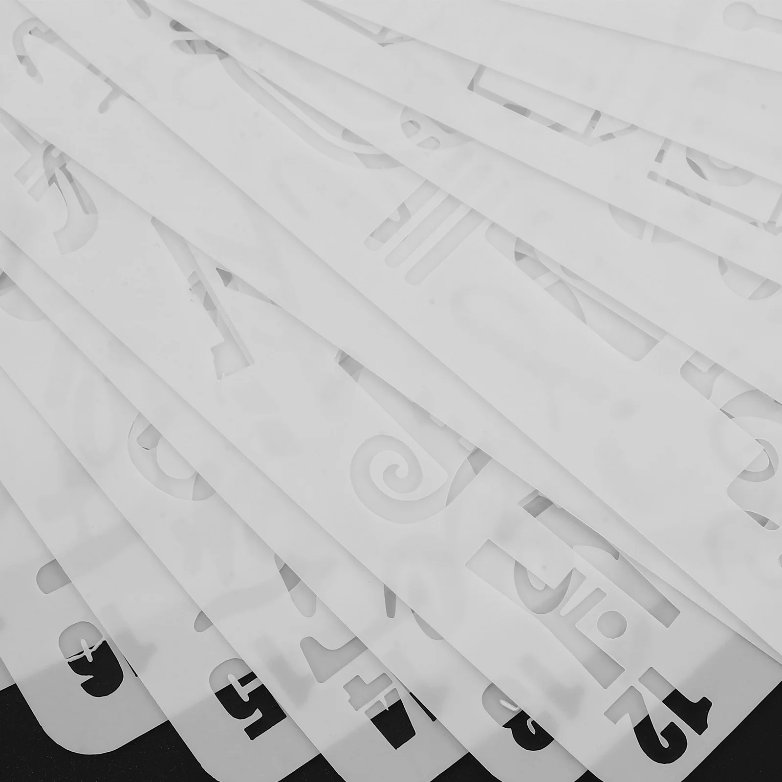 

20pcs Alphabet Painting Stencils English Letter Templates Reusable Washable Plastic Stencils For Wood Wall Diy Art Projects