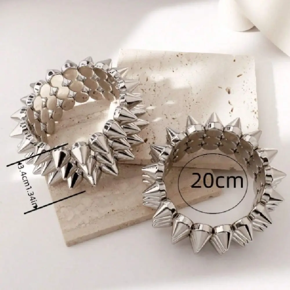 Vintage Triple Layer Stud Spiked Y2K Punk Bracelet