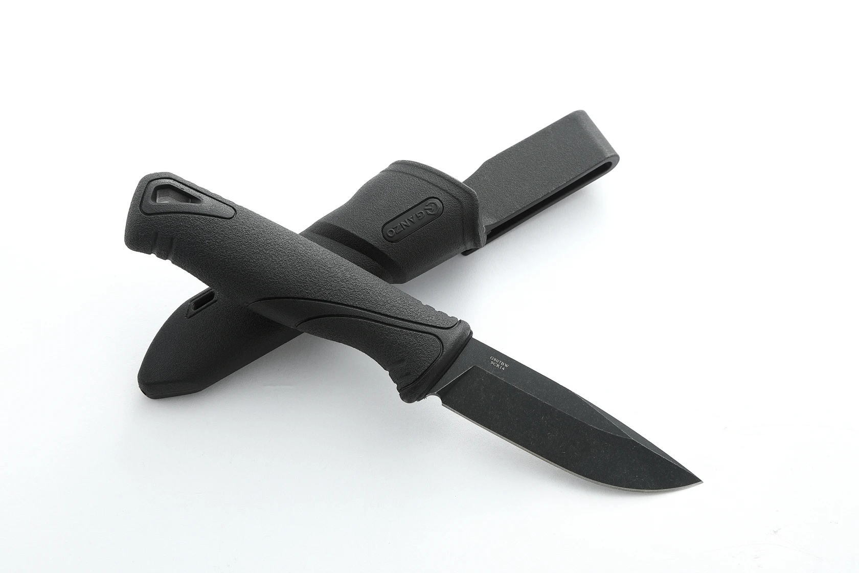 59HRC Ganzo G807BW-BK Knife 9Cr14MoV Blade PP&TPR Handle Fixed Knife Survival Camping Tool Outdoor Tool - view 6