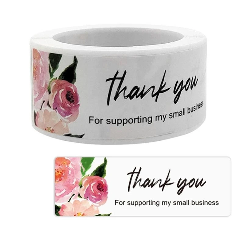 Thank You Sticker 120Pcs Adhesive Sticker for Baking Decoration Gift Wrapping