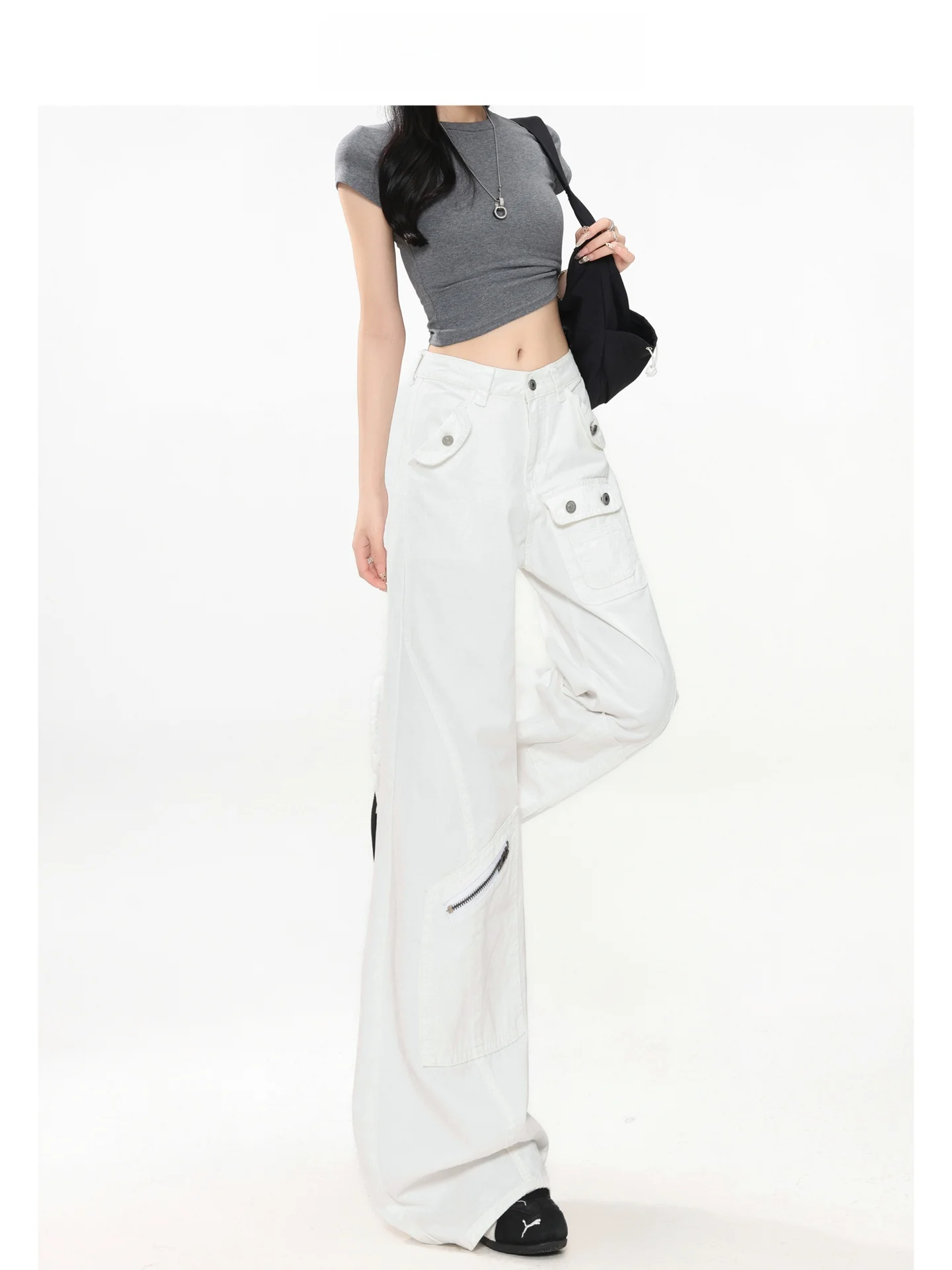 Jeans de Mezclilla de Cintura Alta y Pierna Recta Forever 21 para Mujer, Pantalones Anchos de Verano, Corte Holgado Informal, Jeans de Cintura Alta