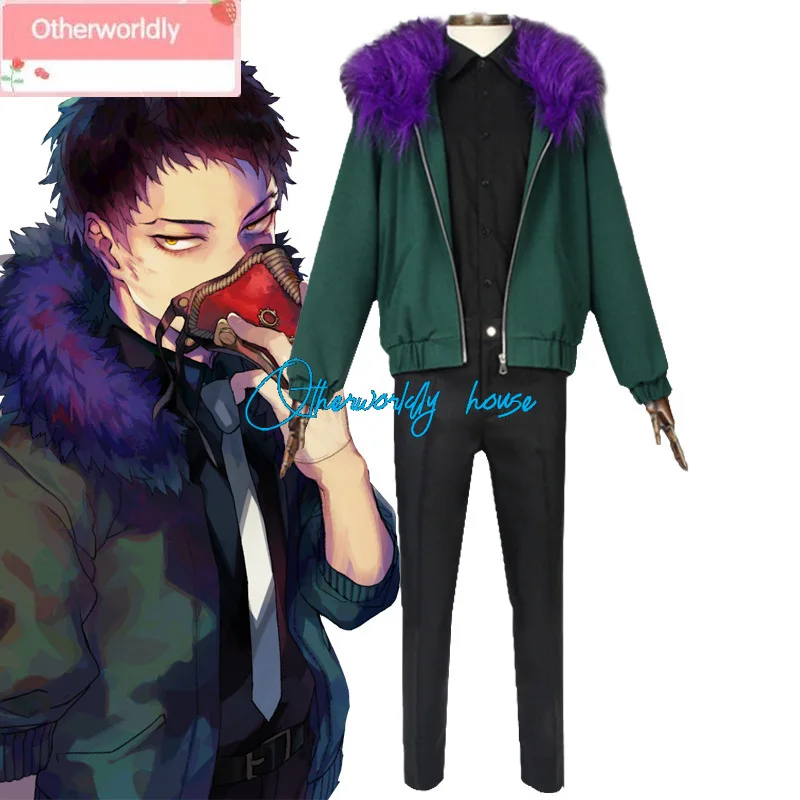 Chisaki Kai Overhaul Cosplay Costume Anime Outfit Boku No My Hero Academia Halloween Adult Jacket Shirt Pants Wig Suit For Man