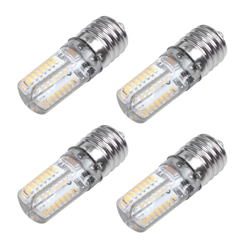 

ABHU 4X E17 Socket 5W 64 LED Lamp Bulb 3014 SMD Light Warm White AC 110V-220V