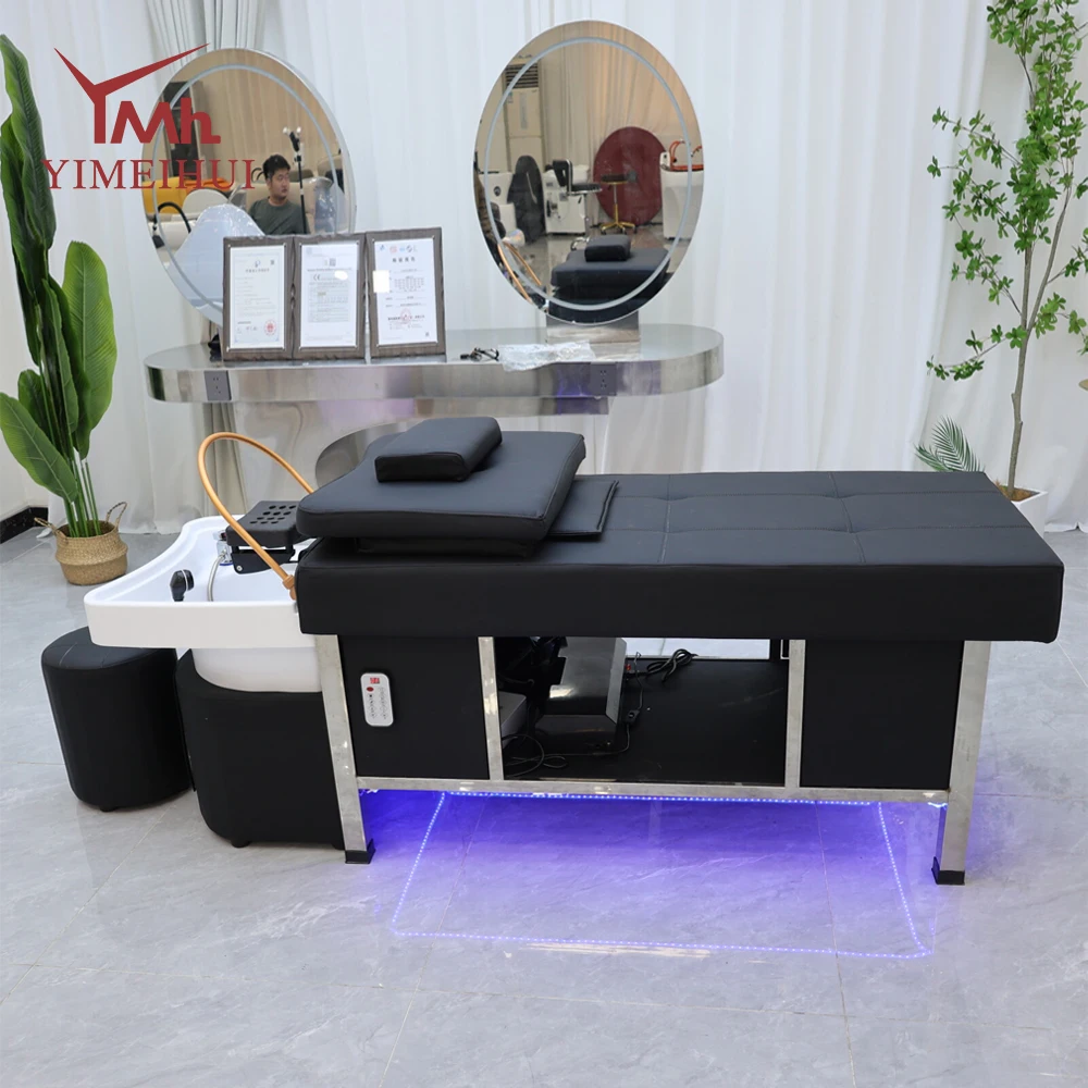 سرير استرخاء تايلاندي حصري للصالون، سرير شامبو لصالونات التبخير وتدوير المياه
