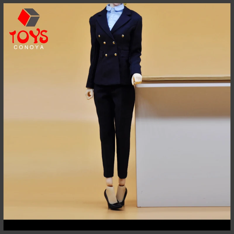 CUKE TOYS MA-018 1/6 Women Soldier Clothes Set Slim Office Western Style Business Attire Fit 12-inch Action Figure Body