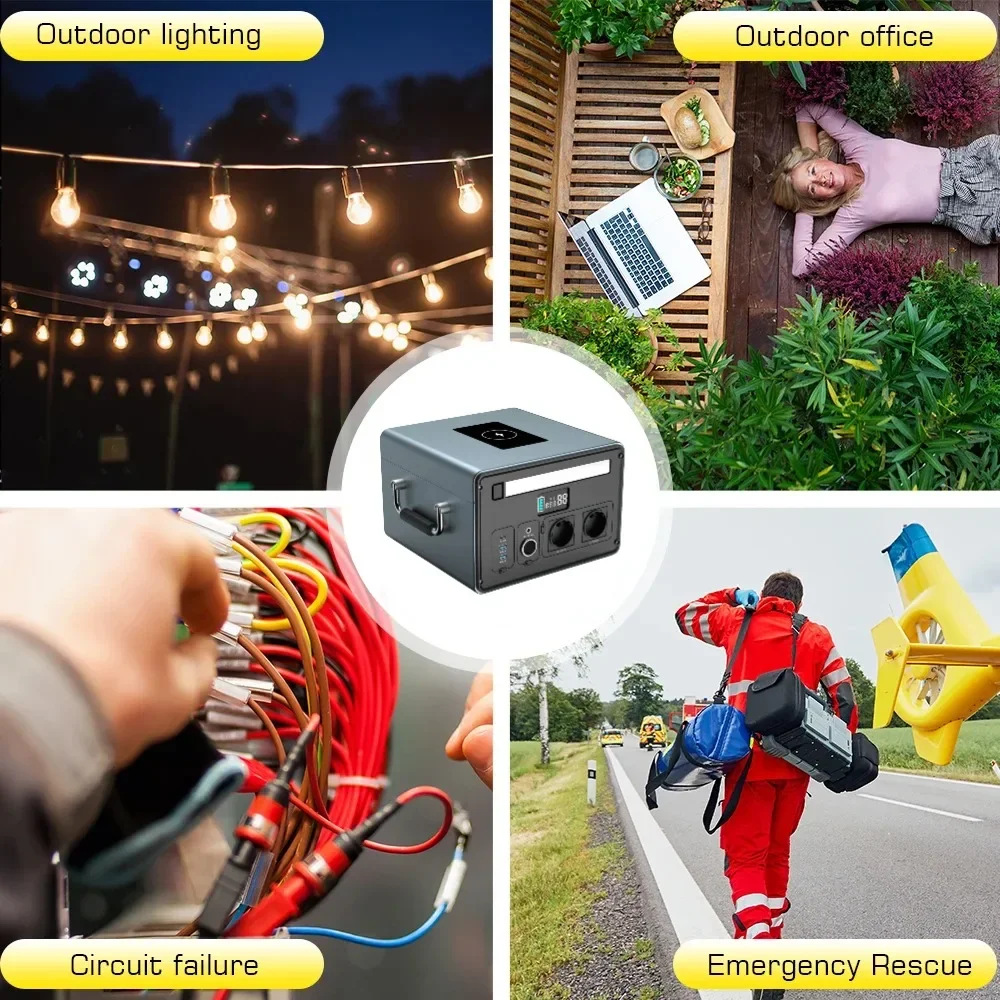 Portable Power Station 1200W 336000mAh 1075.2Wh original Power Bank Charger lithium battery Outdoor universal camping gauge