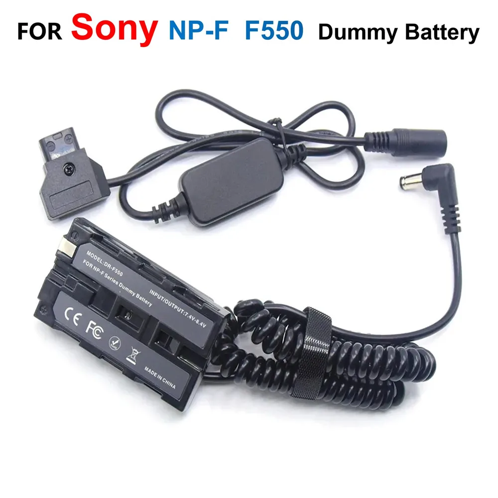 

NP-F Dummy Battery DC Coupler F550 F750 F770 F960 F970 Fit DK-415+D-Tap 12V-24V Step-Down Power Cable For Sony HXR-NX5 PXW-Z150