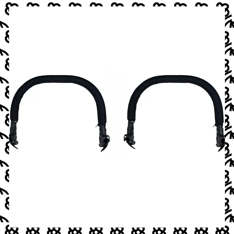 A07I 2X Baby Stroller Armrest Bumper Bar Front Guardrail Baby Front Armrest Fence Handlebar Oxford Cloth Pram Pushchair