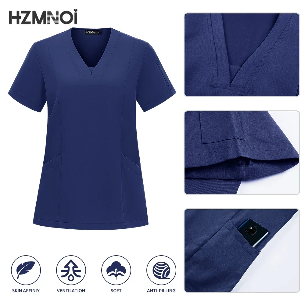 Medical Tops Pant Women Scrubs Uniforms Hospital Doctors Scrub Sets Nurses Accessories Dental Clinic Beauty Salon Workwear Suit