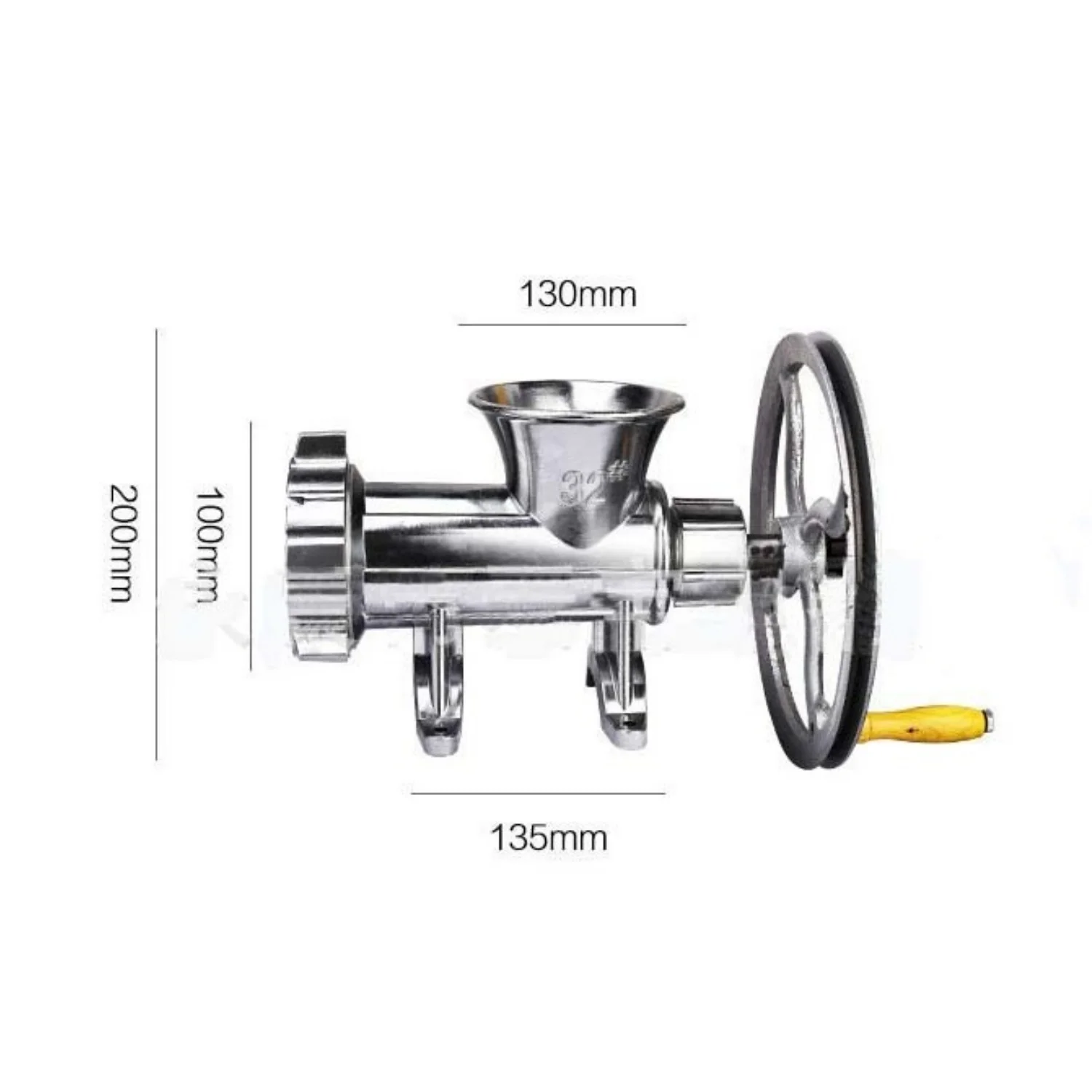 

Manual Meat Grinder with Wheels-Eco-Friendly Plastic Housing Copper Motor 5L Capacity for Home Commercial & Hotel Use