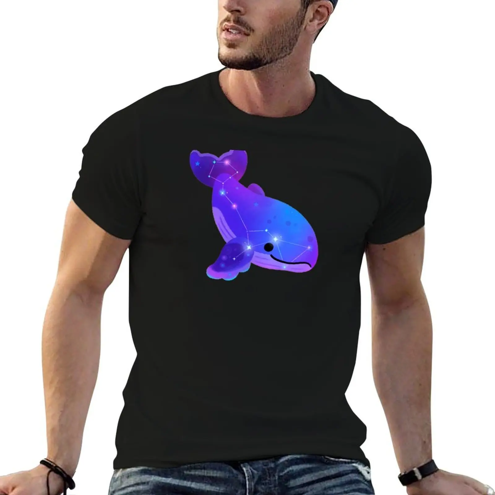 Ocean constellations - Cetus (Humpback whale) T-Shirt Blouse street wear men clothings