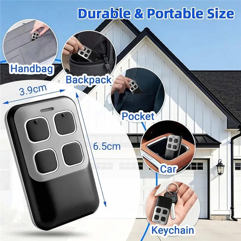 [B24B!】 868.3 Mhz BS Handheld Transmitter For Hörmann Garage Door Remote, 4-Channel Rolling Code Remote Control