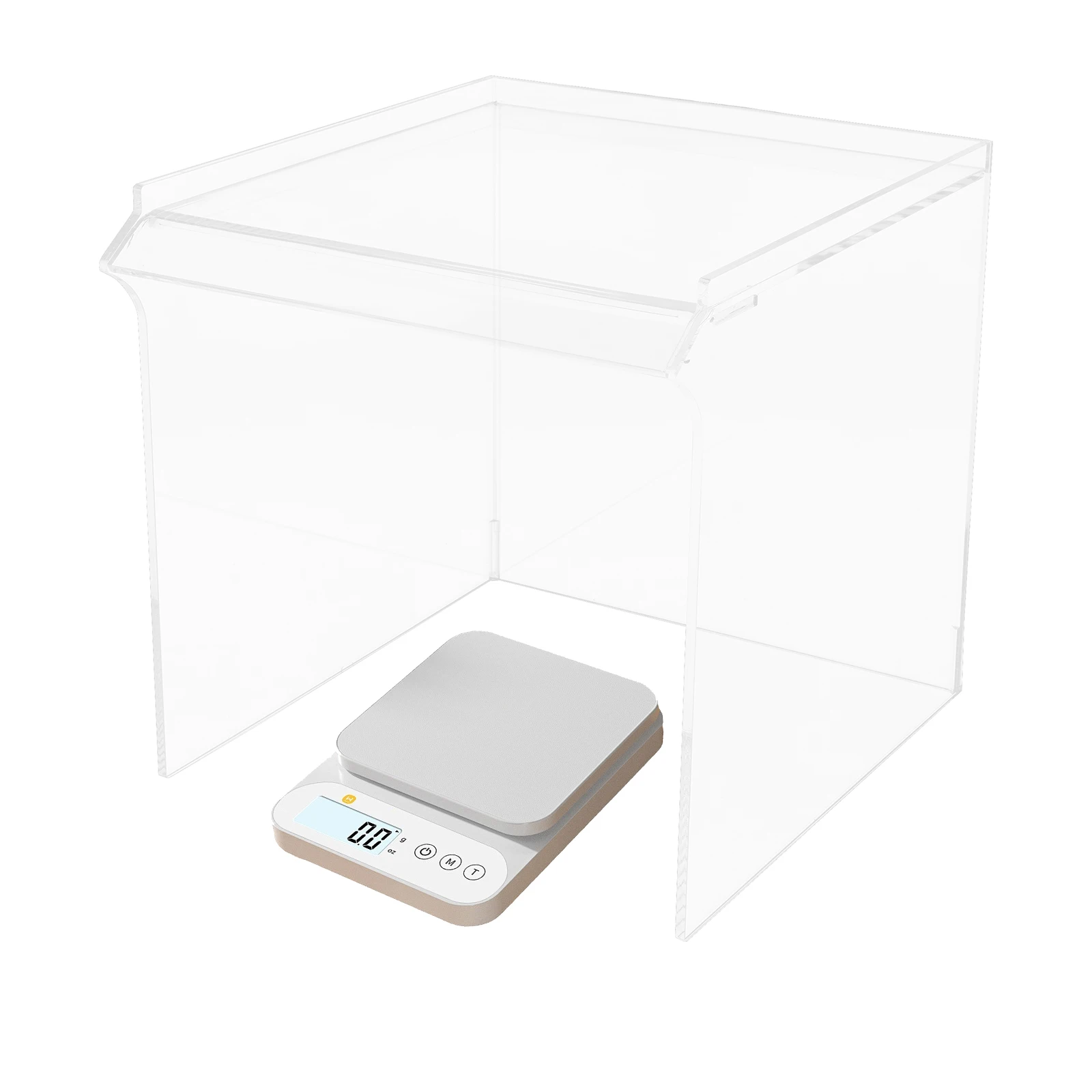 

13*13*13in Acrylic Laboratory Shield for Jewelry Anti-Dust Shield Digital Scale Protective Cover Dust Proof Equipment