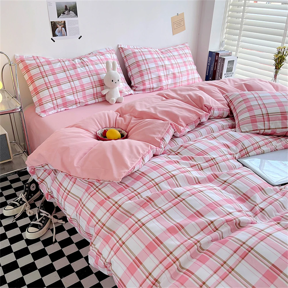 Japanese Style Duvet Cover Thickened Stripe Bed Cover housse de couette Bedroom Decor Queen King Size Quilt Covers No Pillowcase