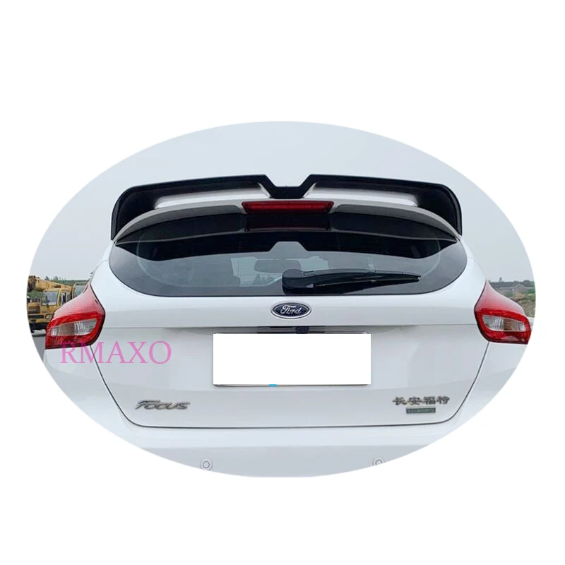 Use For Ford Focus RS Spoiler 2012-2017 Focus FS 3 pcs ABS Material Car Rear Wing Color Rear Spoiler