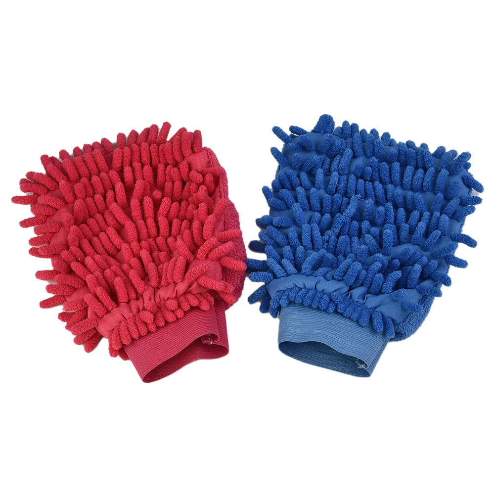 Wash Mitt Cleaning Gloves Supplies Absorb Water Automotive Tools Wash Washing 6Pcs Car Care Cleaning Brand New