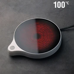 200W Cup Heater Mug Warmer 100°C Hot Tea Makers 5 Gear Temperature Warmer Coaster Cup Heaters Heating Pad Electric Hot Plate