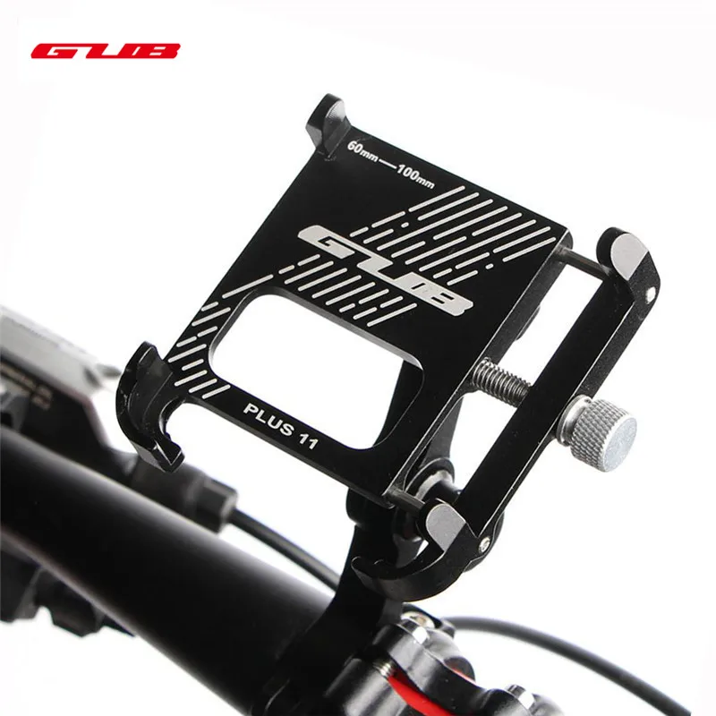 

New GUB PLUS 11 Aluminum Alloy Bicycle Phone Stand For 3.5-7 inch Multi-angle Rotatable Bike Phone Holder Motorcycle Handlebar