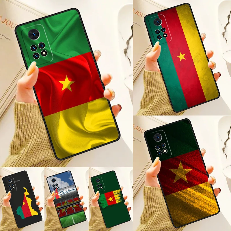 Cameroon National Flag Case For Samsung Galaxy S24 Plus S23 S20 S21FE Lite S22 Ultra Note 20 S8 S9 S10 Phone Coque