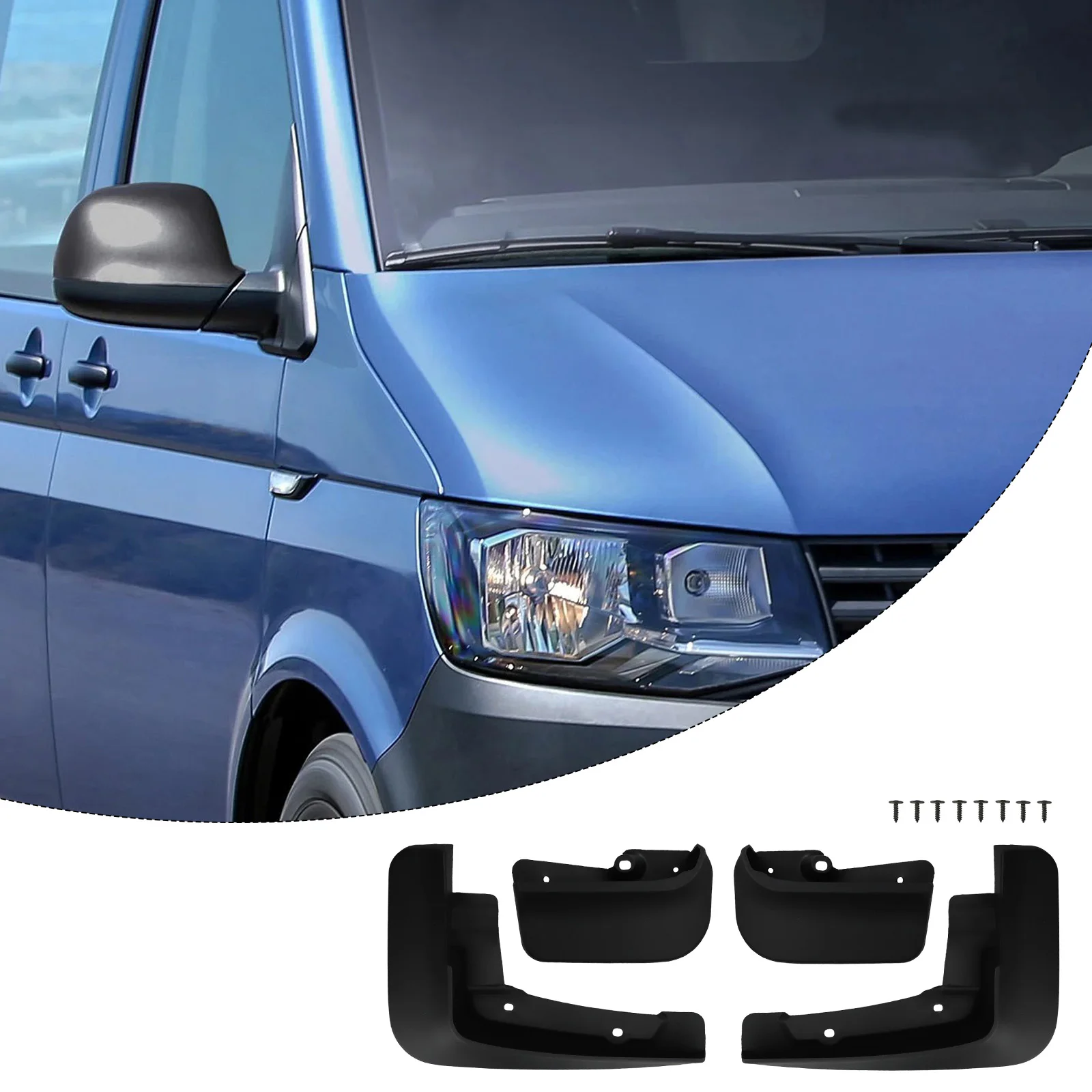 

Black Mud Flaps Weather Resistant Standard Installation Weather Resistant Material Complete Coverage Complete Coverage Set