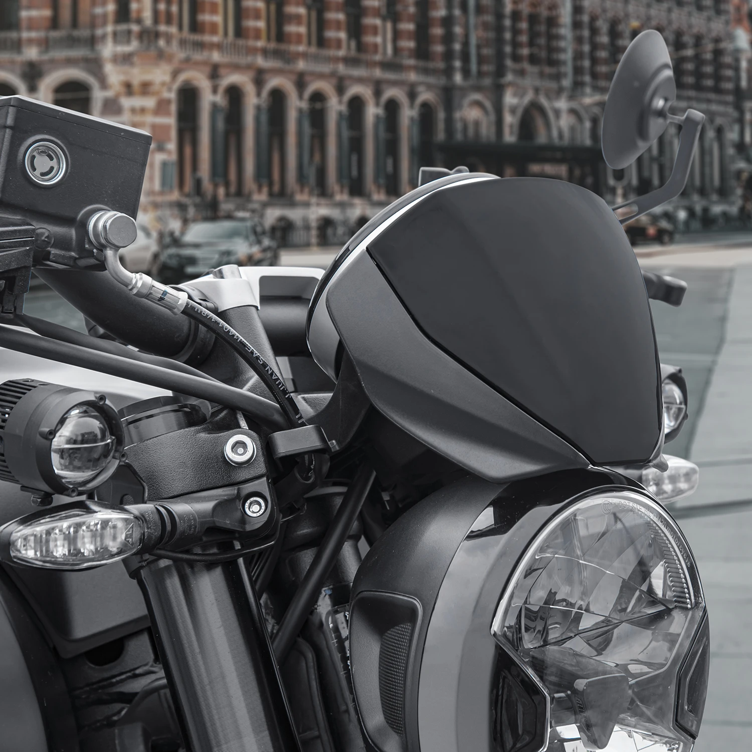 Motorcycle  Windscreen Fly Screen Headlight Windsield Wind Air Flow Deflector Visor For Triumph Trident 660 2021 2022 2023
