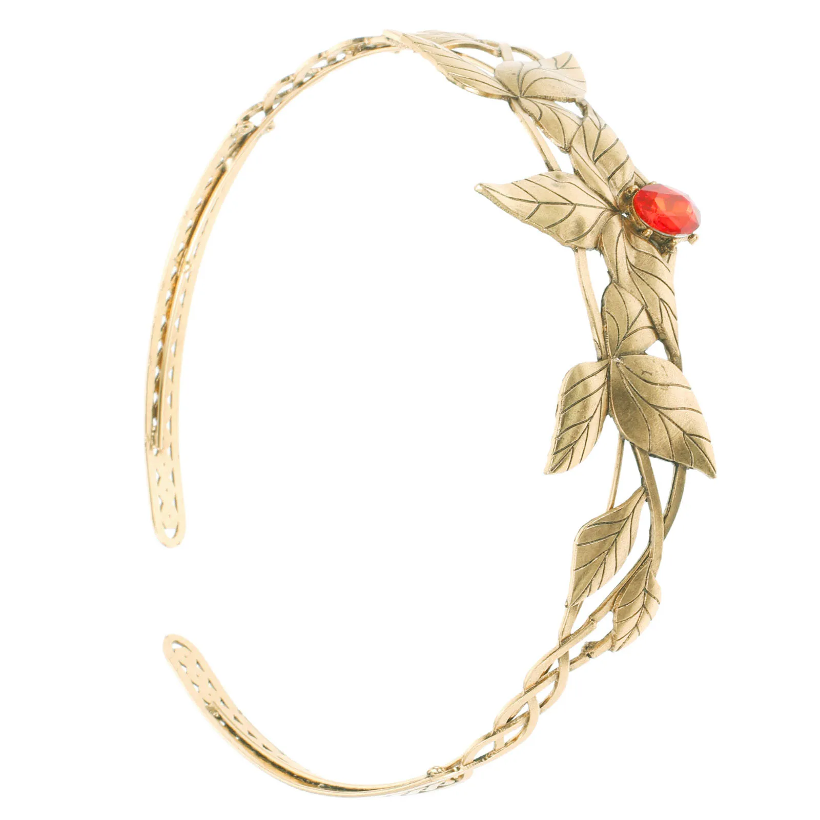 

Hair Bands Crown Headband Goddess Wedding Bridal Rhinestone Decor Hairband Accessories Alloy Greek Leaf