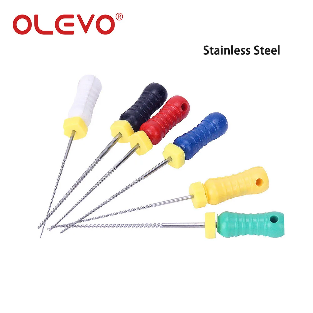 6 Pcs/Box Dental Endo K-Files Hand Use Stainless Steel Endodontic Root Canal File 21/25/31mm Dentistry Instruments Tools