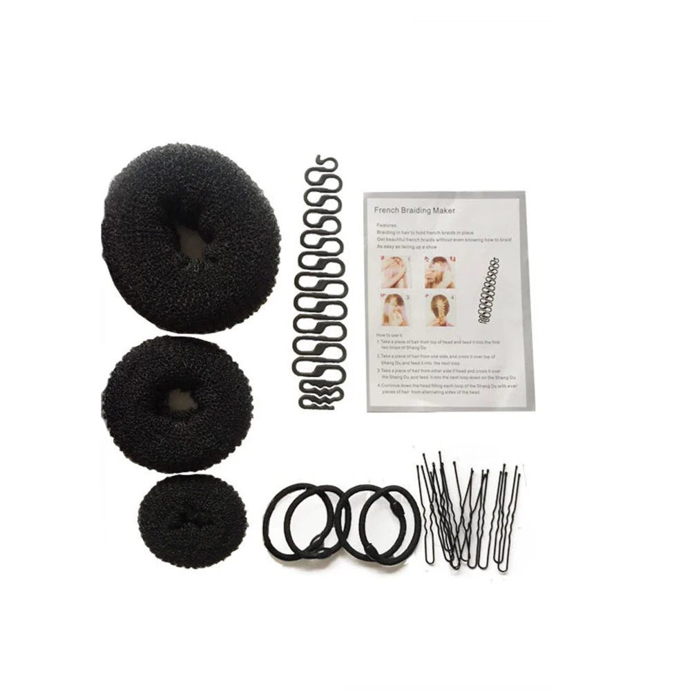 

Hair Tool Styling Tools for Braiding Modeling Bun Maker Making Kit Chignon