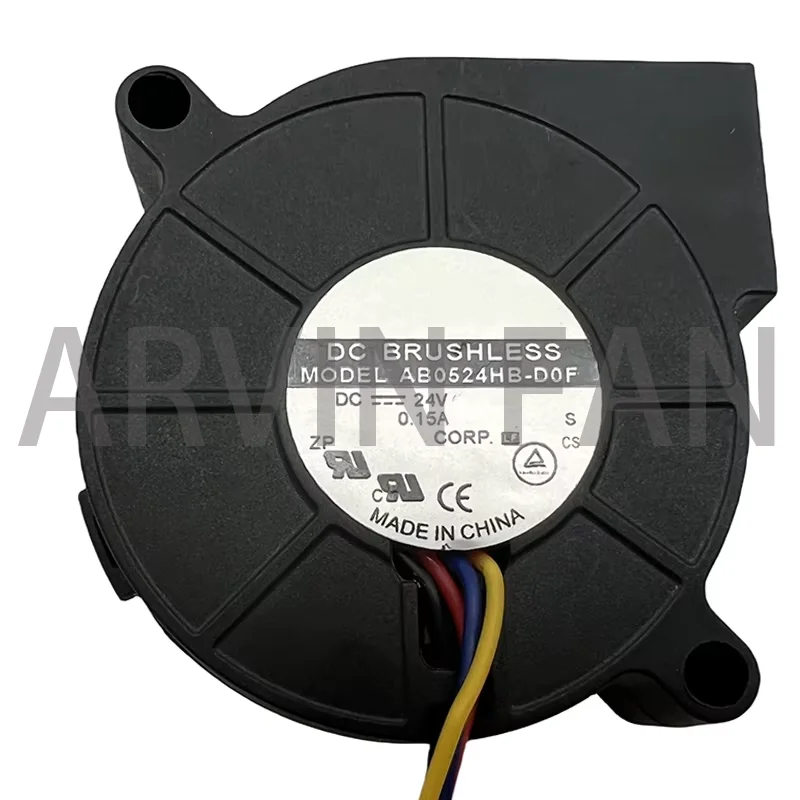 

Brand New Original AB0524HB-D0F 50mm Blower 5cm 5015 50x50x15mm DC24V 0.15A 4 Wires Pwm Blower Cooling Fan For Inverter