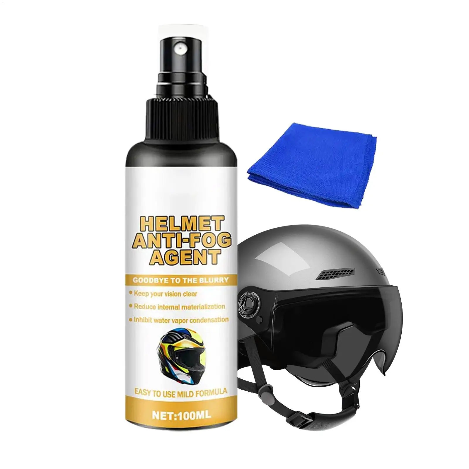 

Спрей-антифог для очков и линз, 100 мл, средство для очистки и защиты от запотевания, для визоров шлемов, очков, защитных очков, ветровых стекол