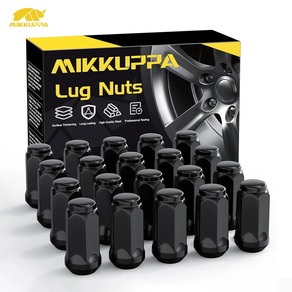 

MIKKUPPA 1/2-20 Lug Nuts 20pcs Closed End Conical Seat Alloy Steel Replacement for Jeep Wrangler Grand Cherokee Ford Explorer