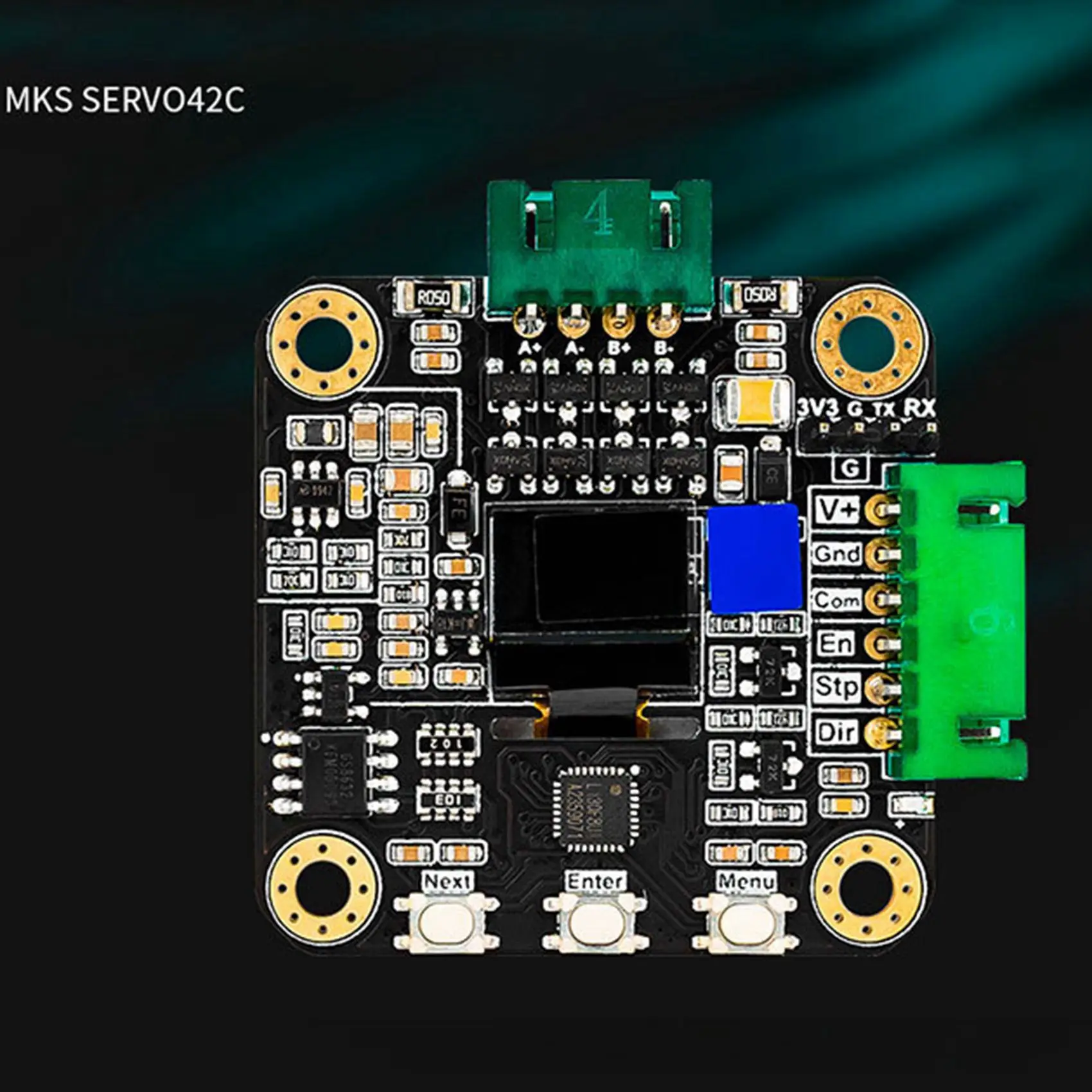 

NEMA 17 Stepper Motor Driver, MKS SERVO42C PCBA Motor Driver Kit Ultra Quiet Board,CNC-Laser Parts to Prevent Lost Steps