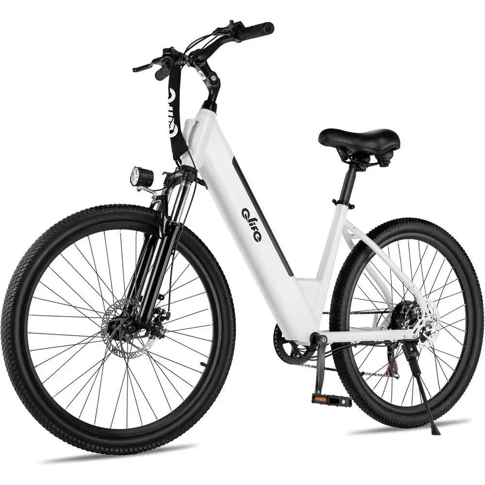 Adults & Teens Step-Through Electric Bike, 1000W Motor, 55-Mile Range, 48V Battery, 26 Tires, 7-Speed, 25 MPH