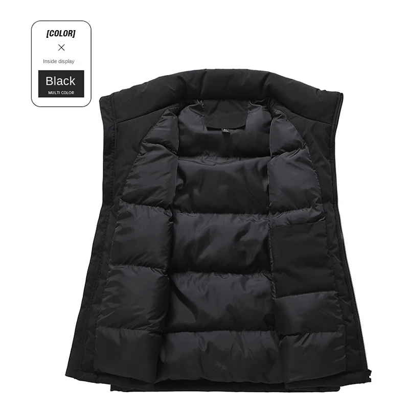 Custom logo Mens winter Sleeveless Jackets personality customaization Down Warmth Ultra Light Vest Jacket Autumn Casual Vest