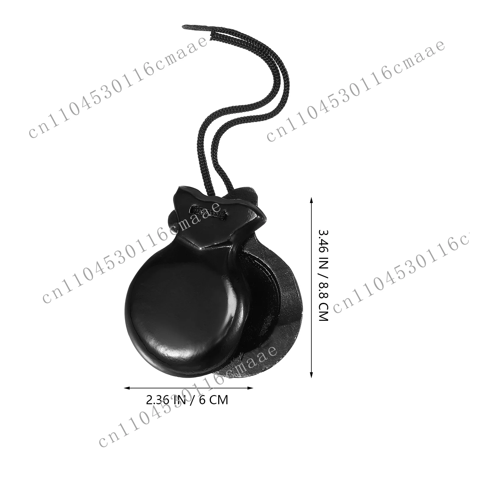 

New Clapper, Wooden Soundboard, Black Musical Instrument