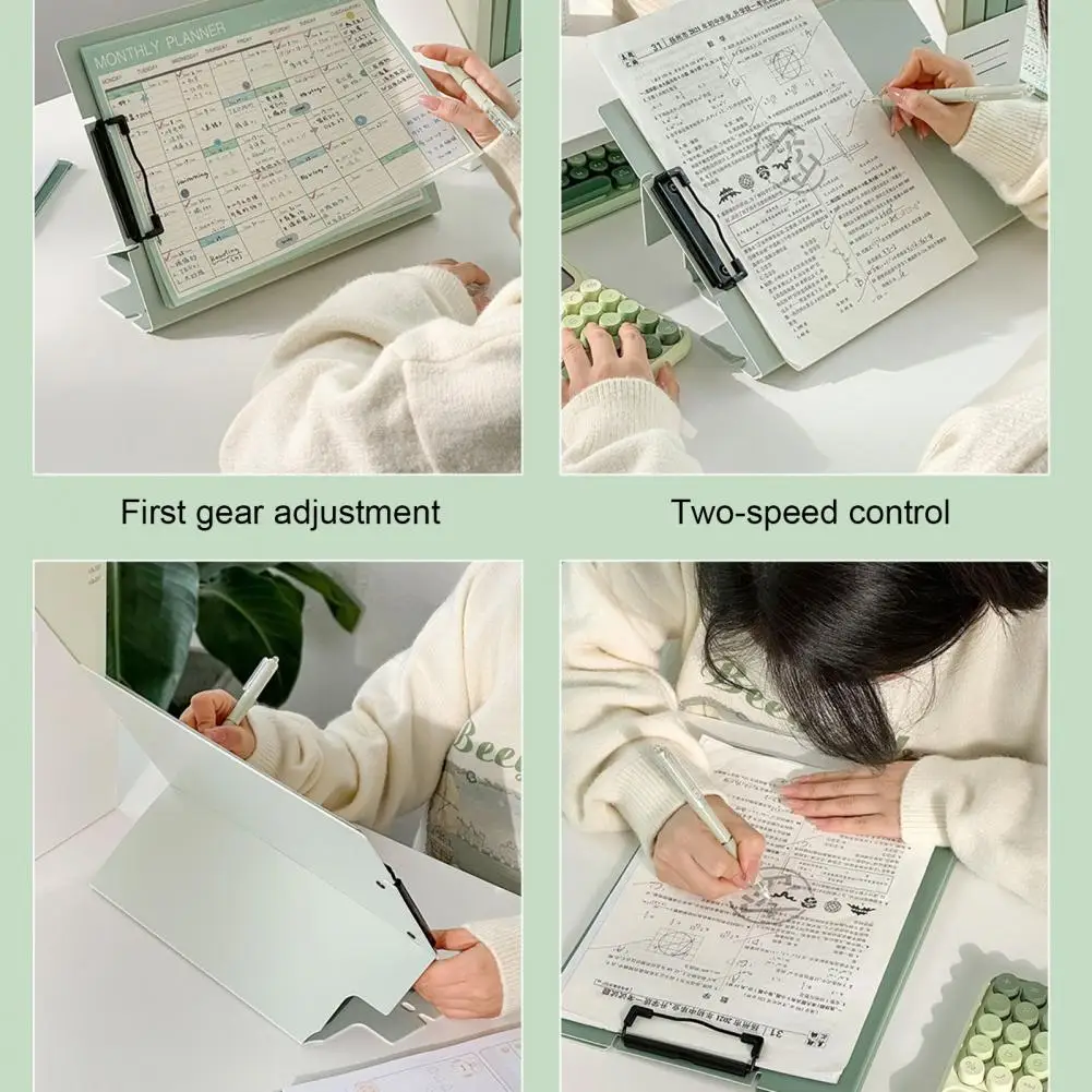 Portátil Vertical plástico A4 File Organizer, suporte do documento, Clip Board, grande capacidade, Hardboard, material de escritório