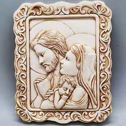 Stampo per cornice per foto di famiglia Madonna religiosa, artigianato in gesso, stampo in Silicone, artigianato per decorazioni per la casa fai da te, fare regali per Festival