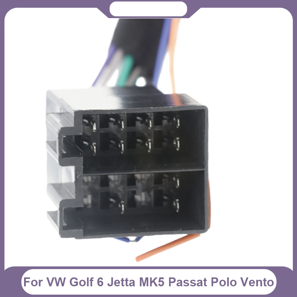 Car ISO CANBUS Adapter Decoder Simulator Plug Play ISO Quadlock Adapter Cable For VW Golf 6 Jetta MK5 Passat Polo