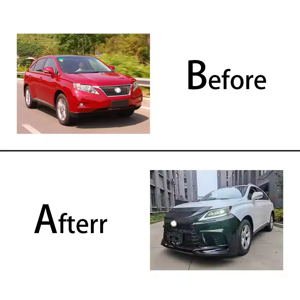 

Комплект высокого качества для Lexus Rx350 2009 2010 2011 2012 2013 2014 2015 Обновление 2023 Lexus Rx350h F-sport Передний и задний бампер Bodykit