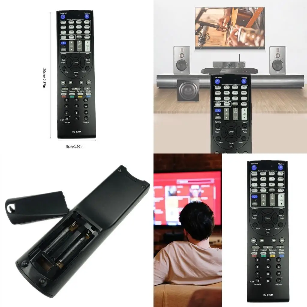 Y1UB RC899M جهاز التحكم عن بعد لـ DTR-40.7 DTR-20.7 DTR-30.7 المسرح المنزلي يعزز تجربة عدم تضمين البطارية